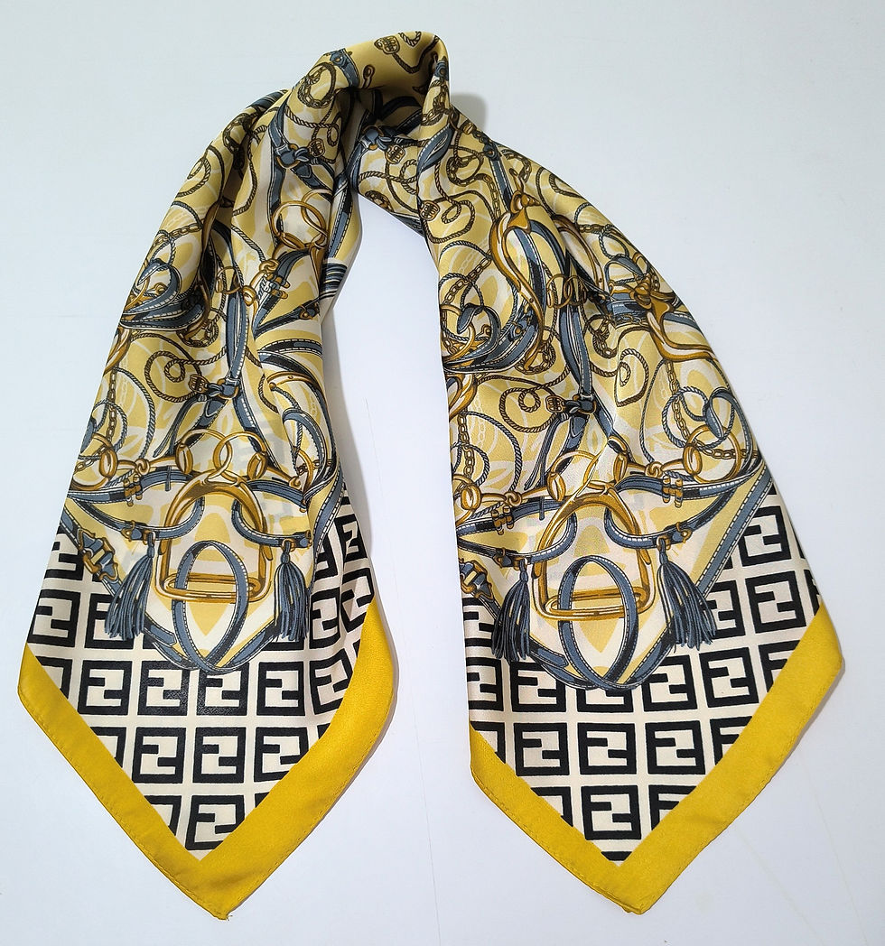 Miniatura: LENÇO imperial amarelo dourado