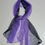 Miniatura: ECHARPE FINA degradê lilás preto