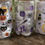 Thumbnail: Halloween Glass Iced Coffee Cup with Lid: Spooky Ghosts, Cats, Pumpkins