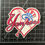 Thumbnail: Holographic Baseball Heart Sticker