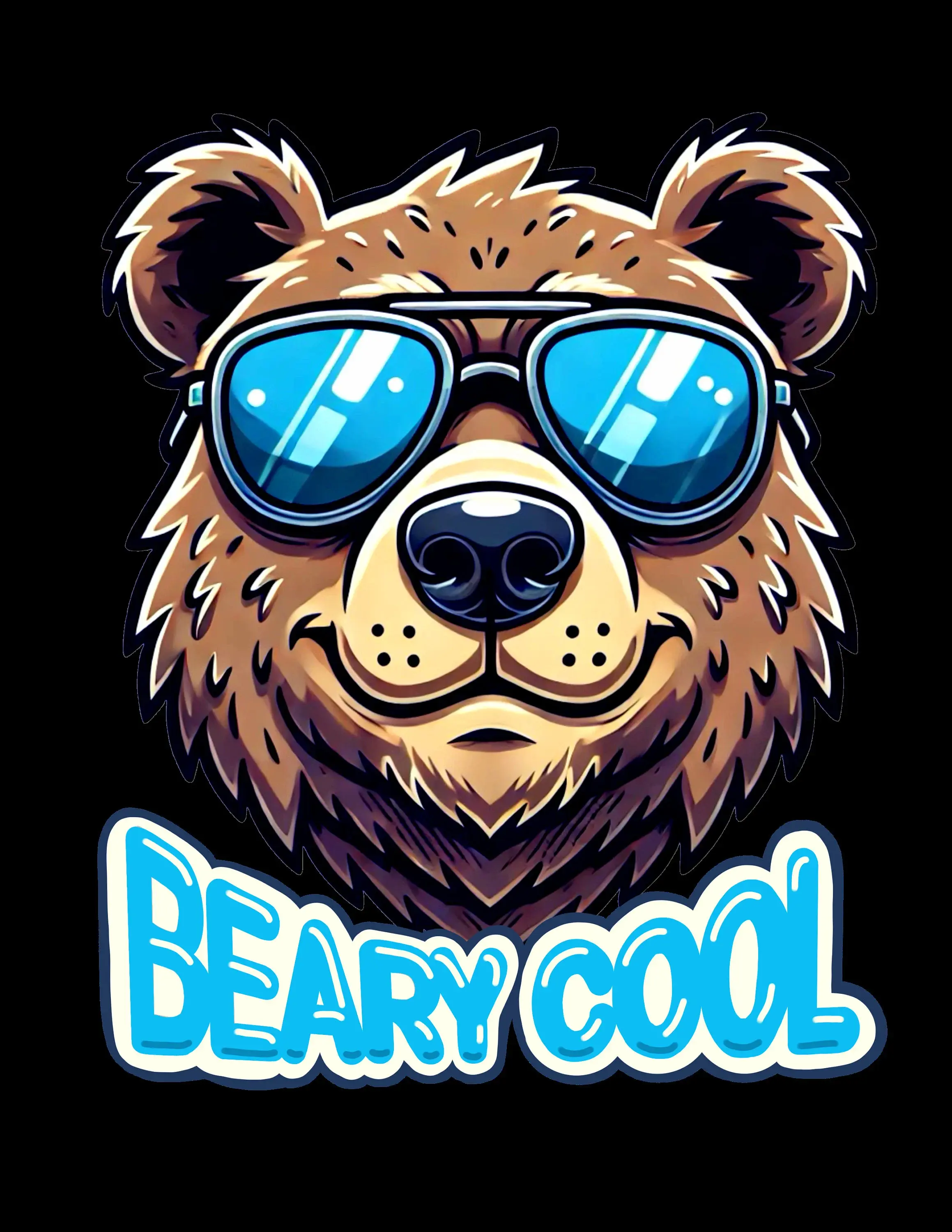 Beary Cool Bear with Sunglasses Digital Download