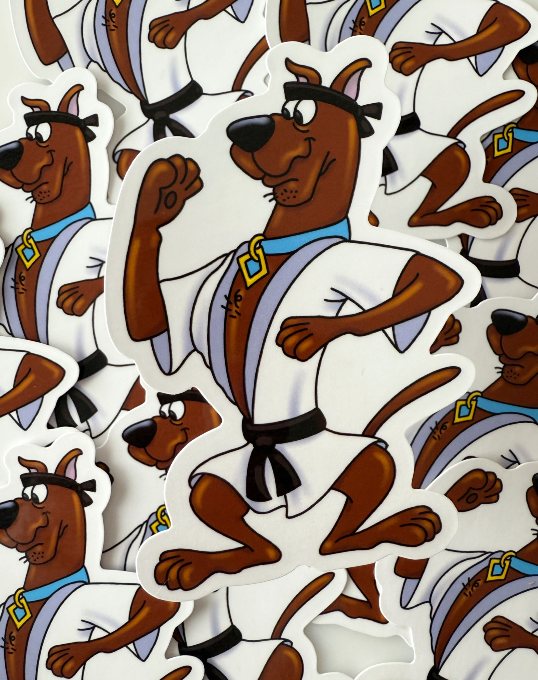 Karate Scoob Sticker – Black Belt in Snacks & Style