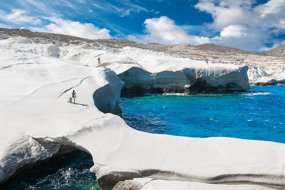 Sarakiniko Beach Milos | Shiny Greece