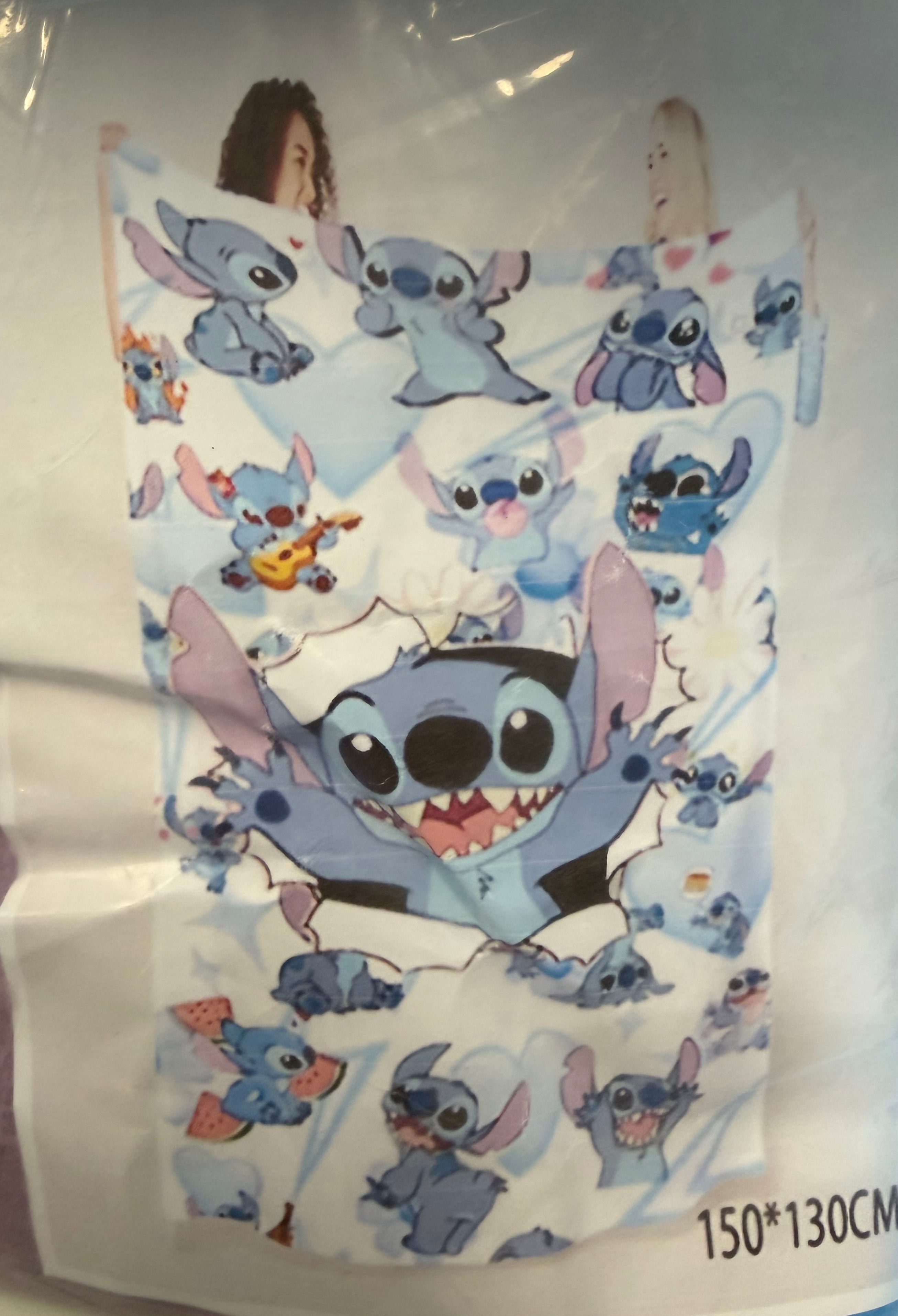 Doudou Stitch ou Sans Dessus Dessous 130x150cm