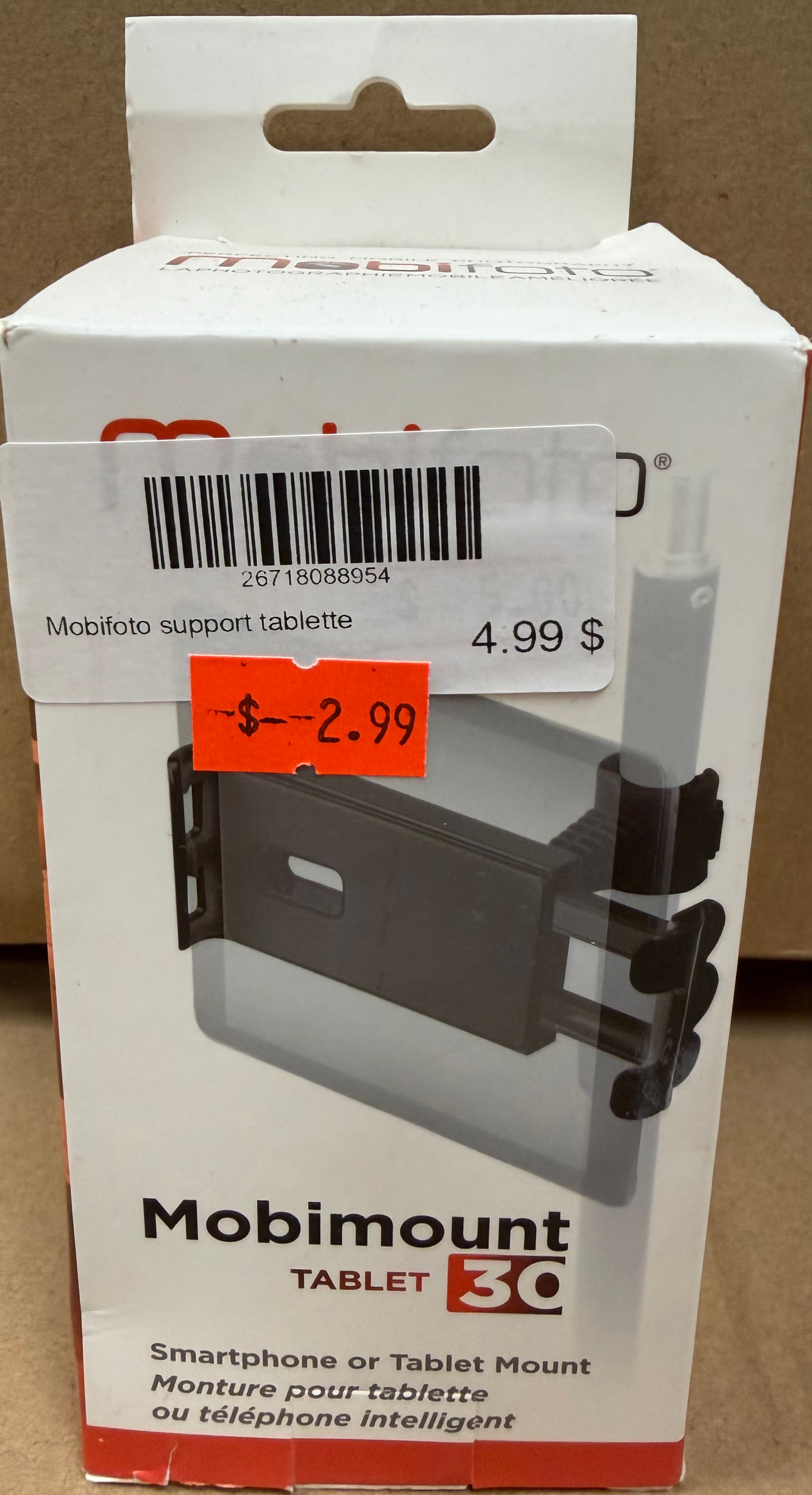 Mobifoto support pour tablette ou cellulaire
