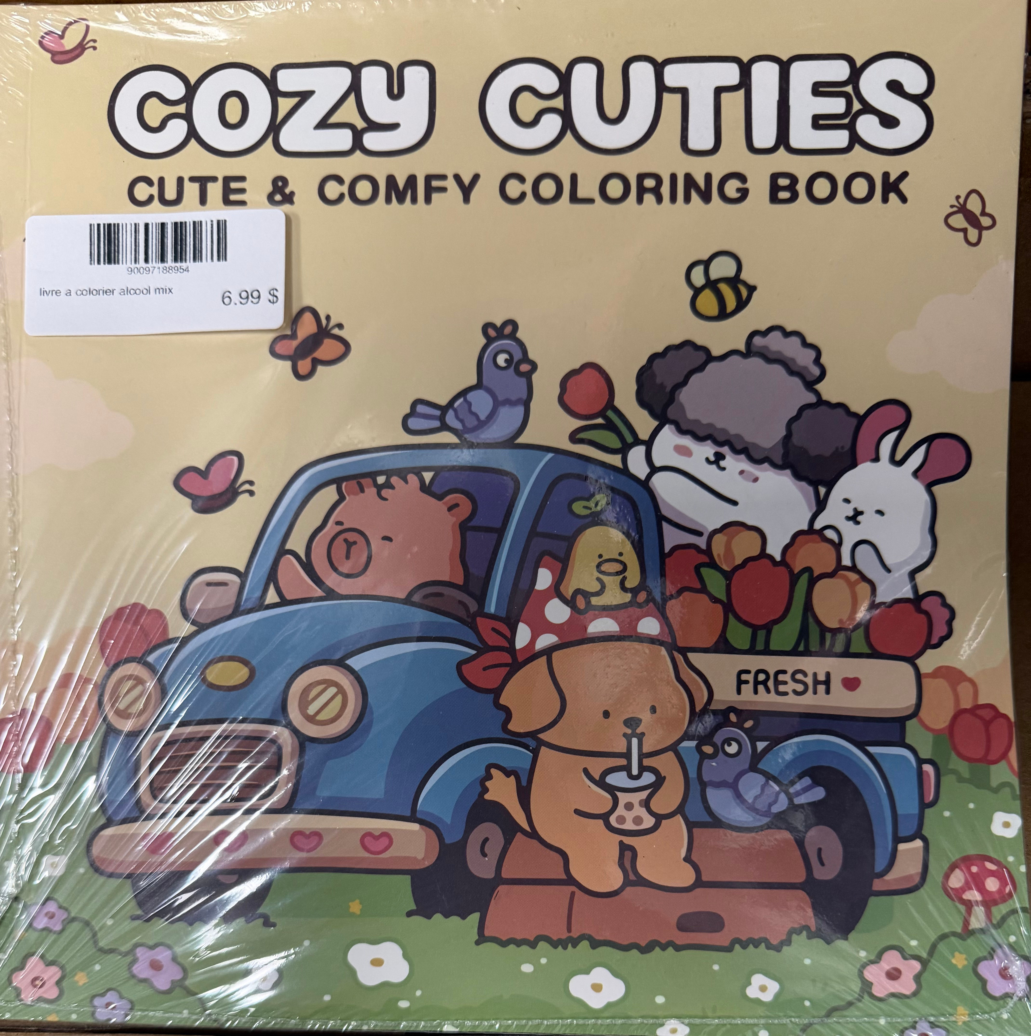 Cozy Cuties cute & comfy Livre à colorier crayon alcool