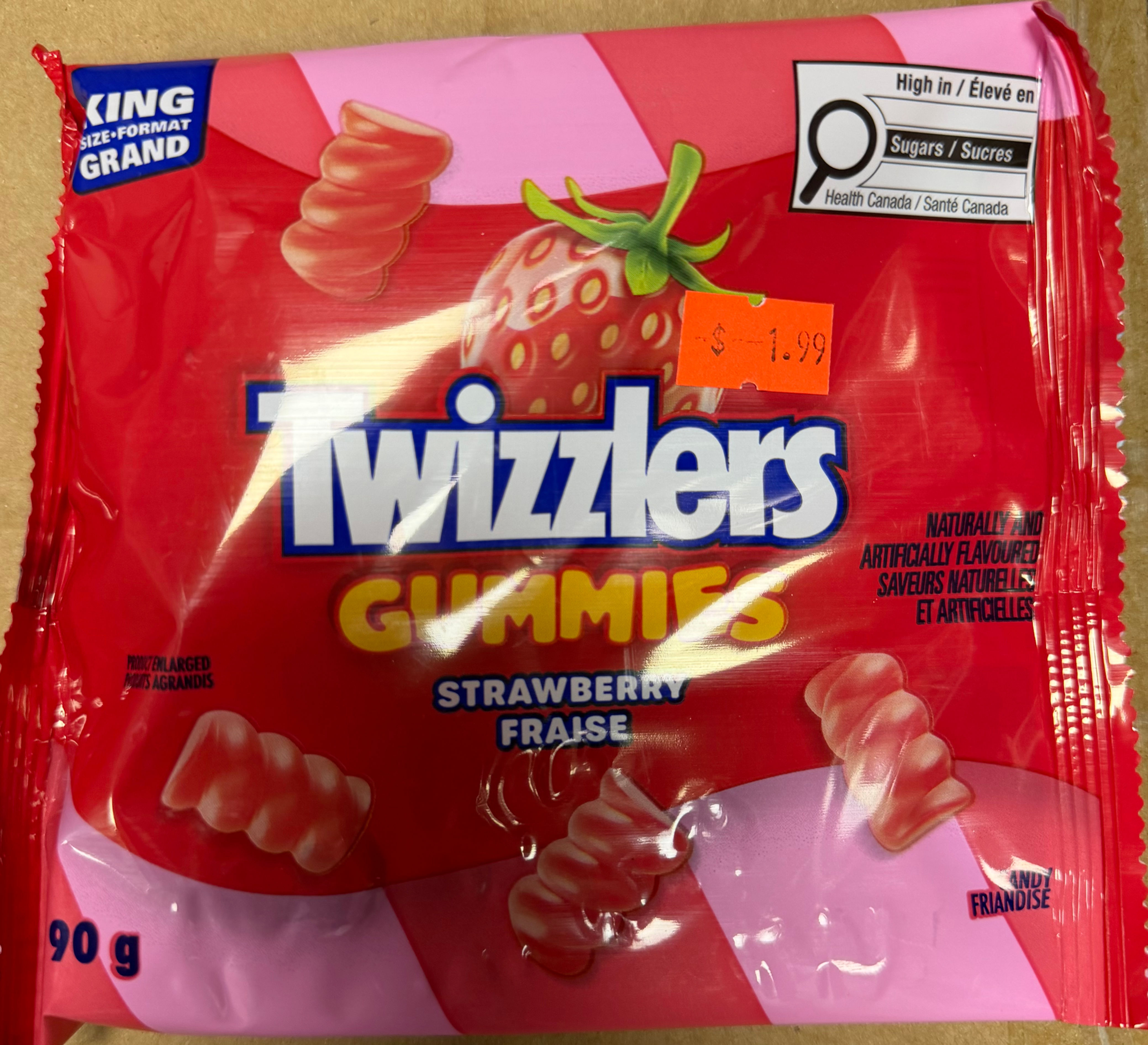 Twizzlers Gummies fraise 90g