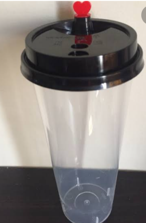 16 ozHard Cup with Heart Lid