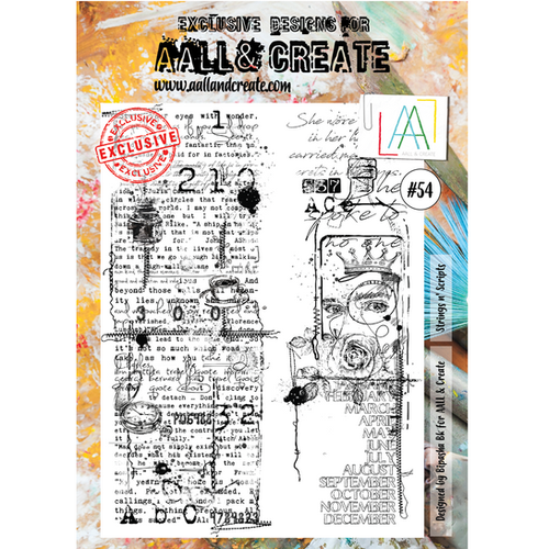 A4 Stamps 54 by Bipasha Bk AALL & Create