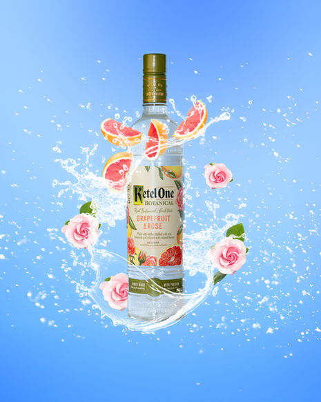 Kettle One vodka bottle photo