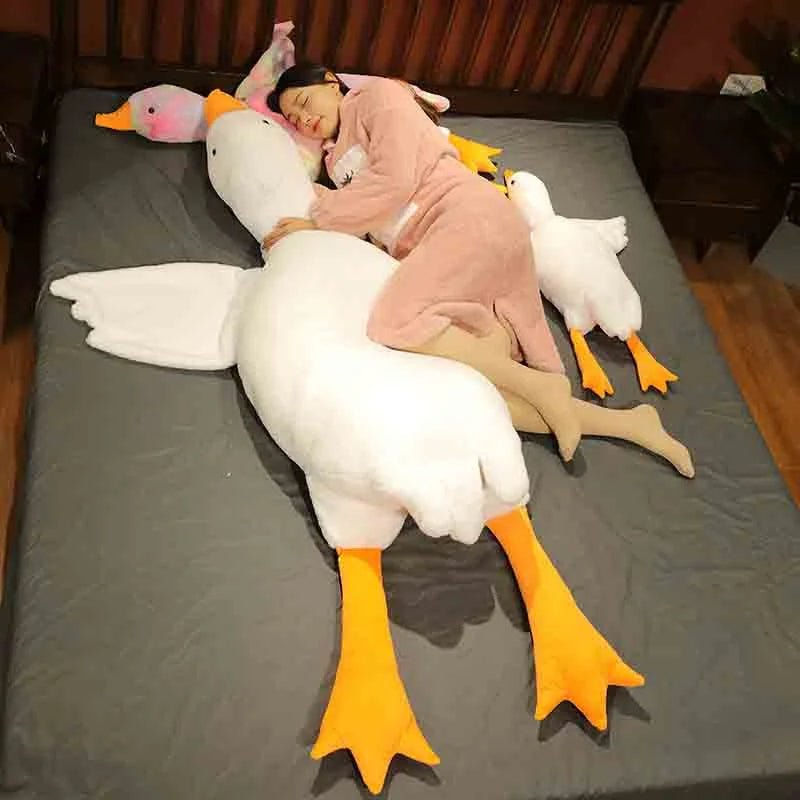 Thumbnail: Giant Plush Big White Duck Pillow – Ultra-Soft Hugging Pillow in 7 Charming Colo