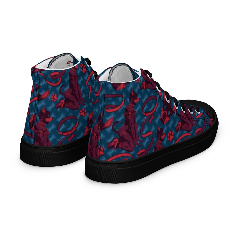 Thumbnail: Men’s High Top Pup Canvas Shoes