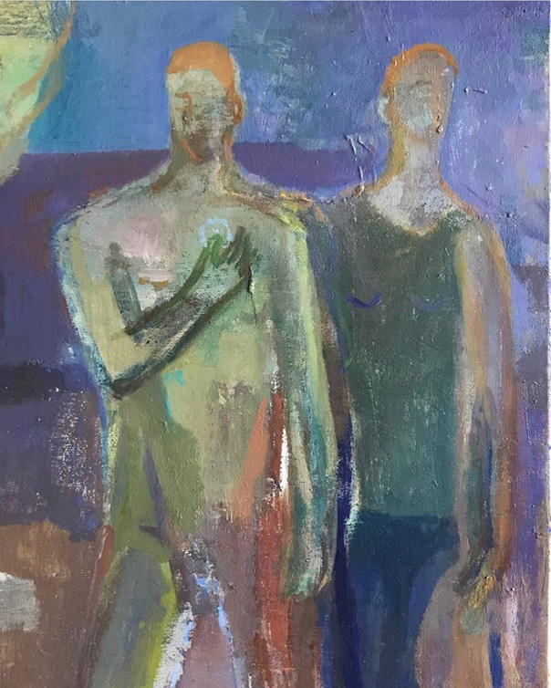 After The Apple was Eaten , oil on cavas , 60 cm x 60cm
