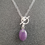 Miniature : Collier petite goutte AMETHYSTE Fermoir Toogle