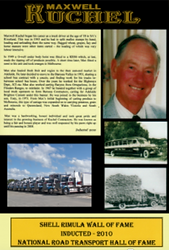 Max Kuchel National Road Transport Wall of Fame