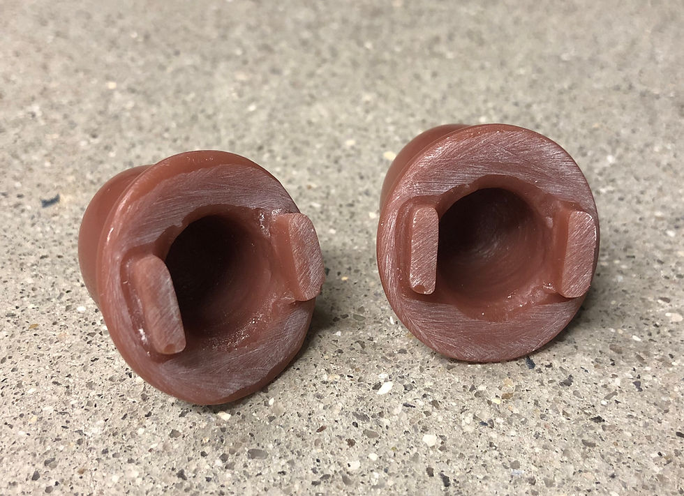 Thumbnail: 1946-1951 Willys Jeep Wagon Delivery Truck Interior Brown Door Button Pair