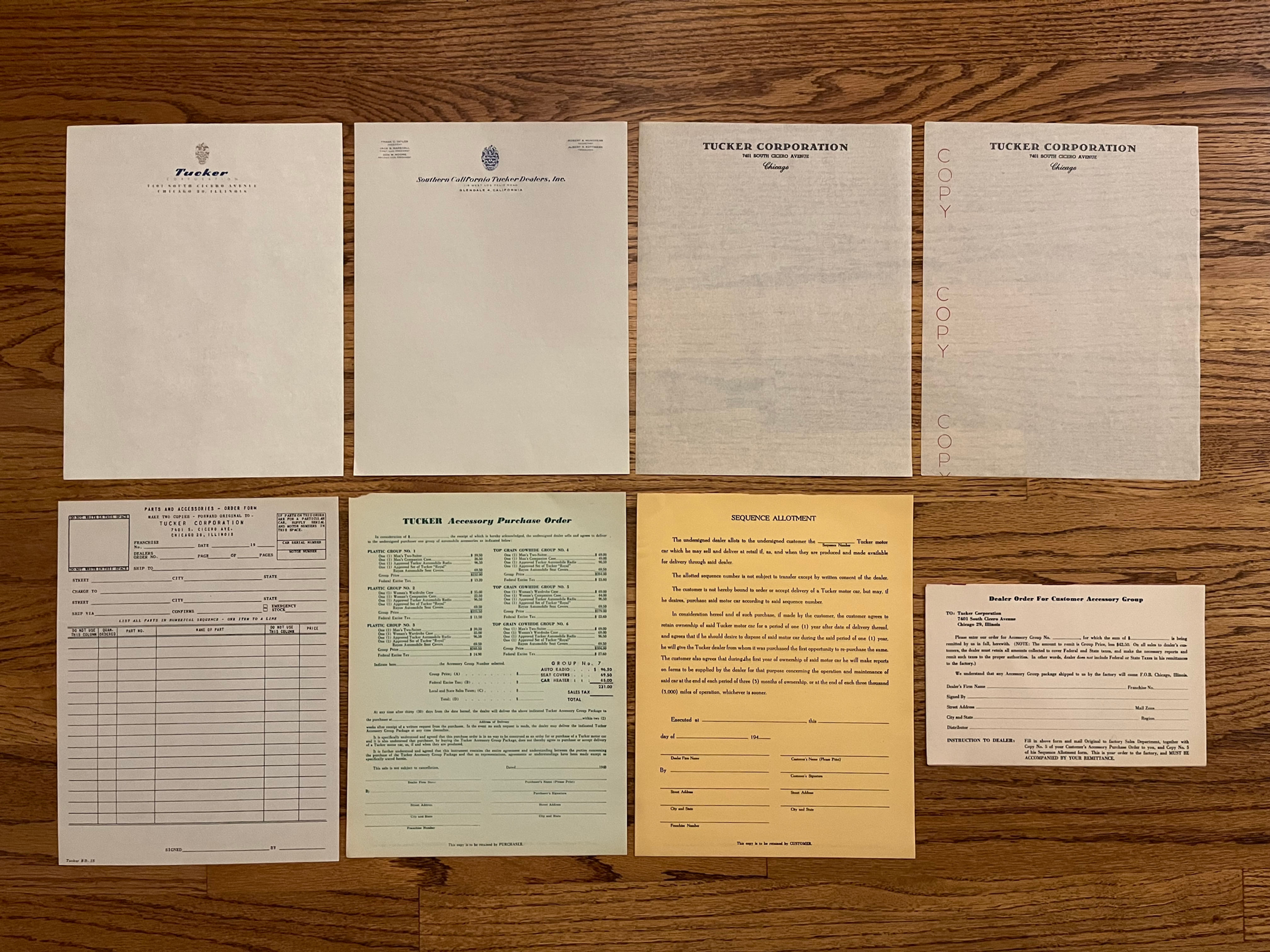 Authentic Tucker Document Pack #1