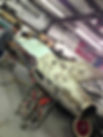 Laying the fiberglass