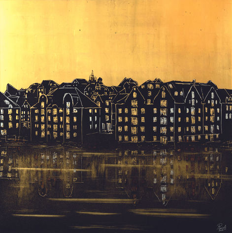 Artwork with goldleaf
