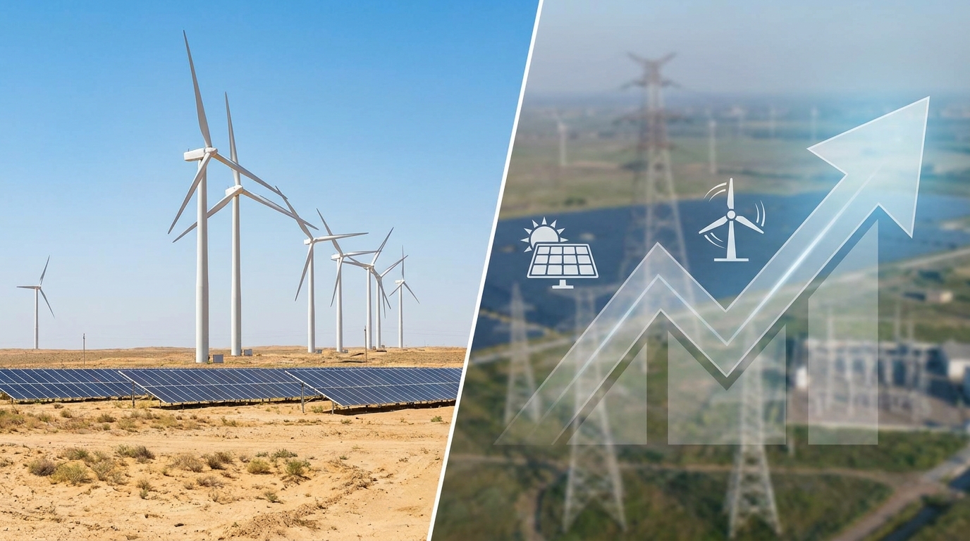 Uzbekistán suma 5.600 MW en solar y eólica para acelerar su transición energética