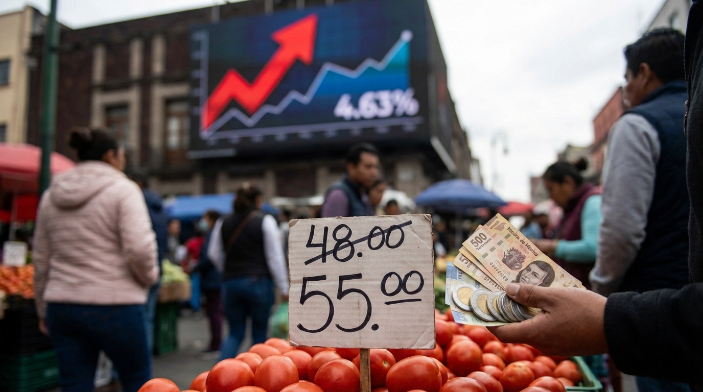 Inflación en México acelera a 4.63% en primera quincena de marzo