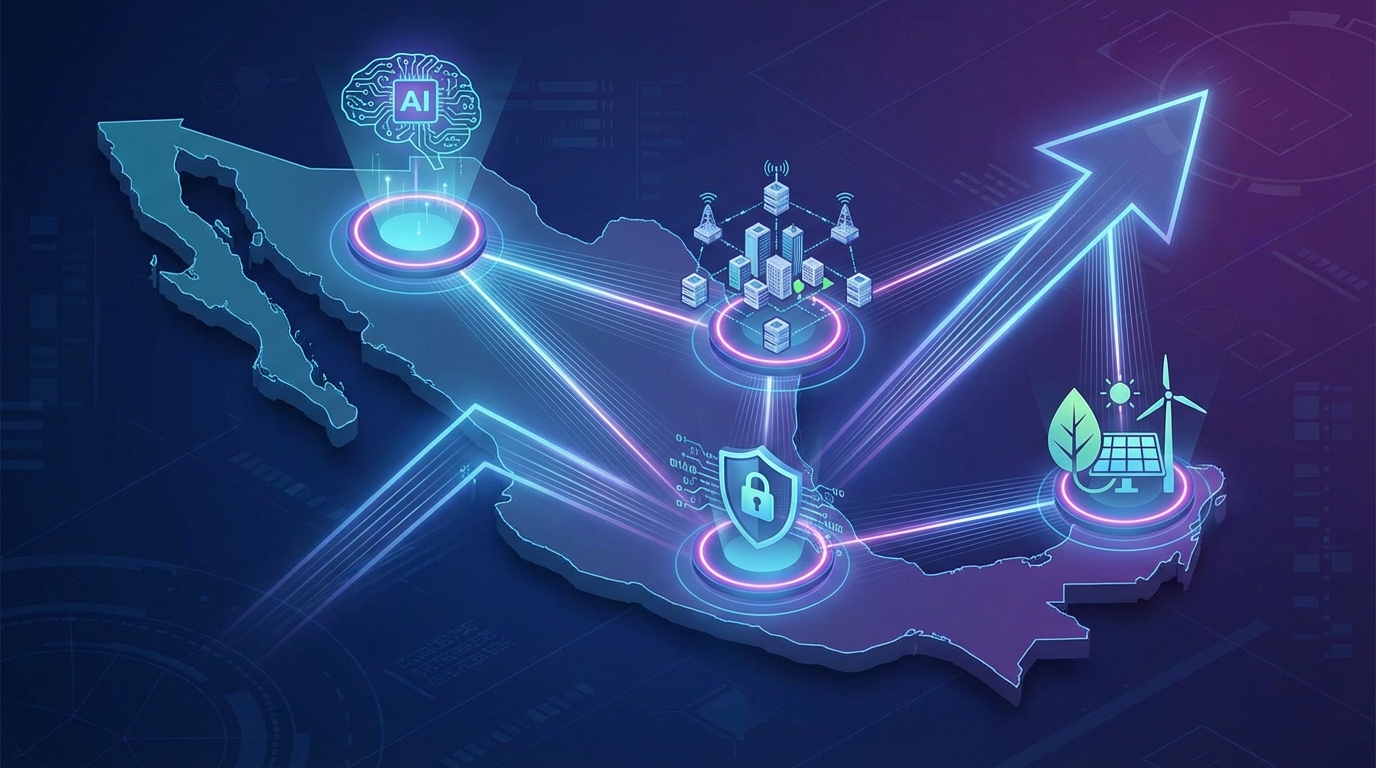 Cuatro tendencias tecnológicas impulsarán la transformación digital de México hacia 2026