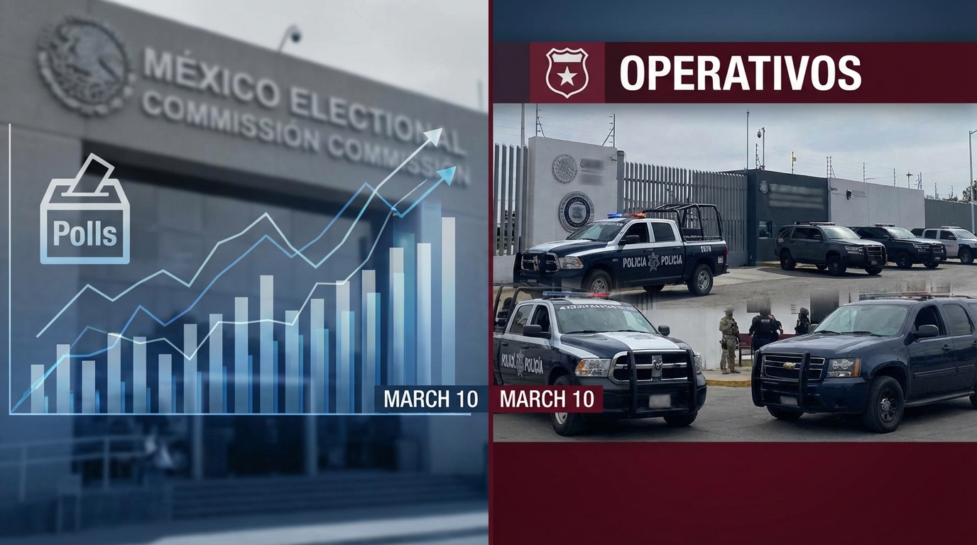 México acumula avances electorales y operativos de seguridad el 10 de marzo