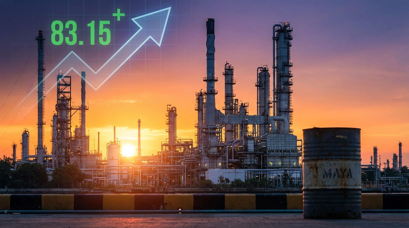 Barril de crudo Brent sube a 83.15 dólares el 30 de enero de 2026