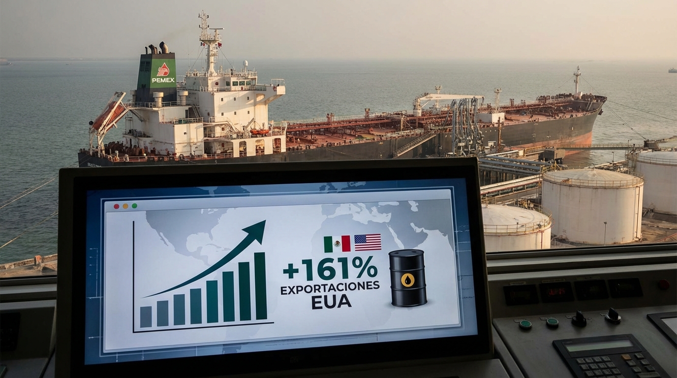 Pemex eleva exportaciones a EU 161% por tensiones en Medio Oriente