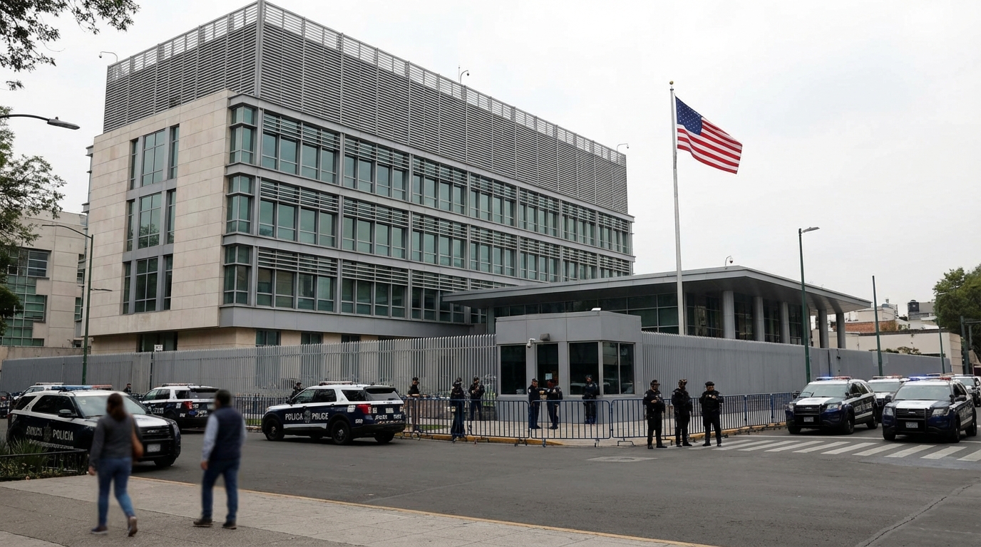 Embajada de EU activa alerta por operaciones de seguridad en su misión diplomática en México
