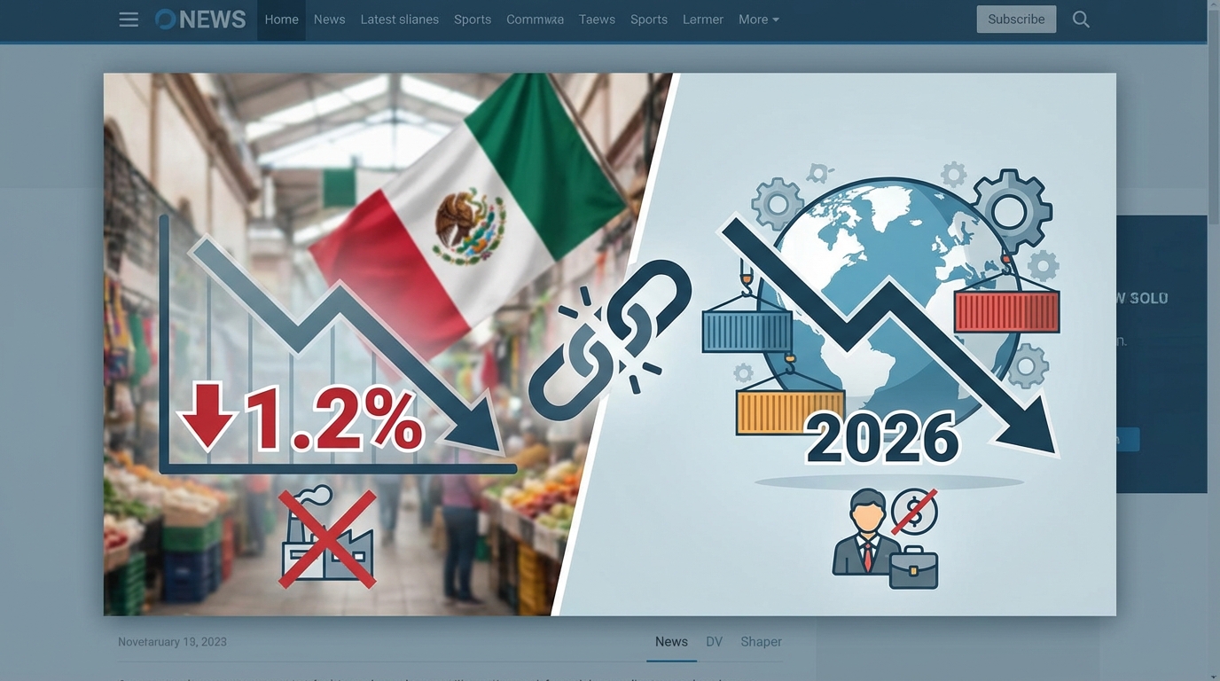 México prevé bajo crecimiento económico en 2026 por factores externos e internos