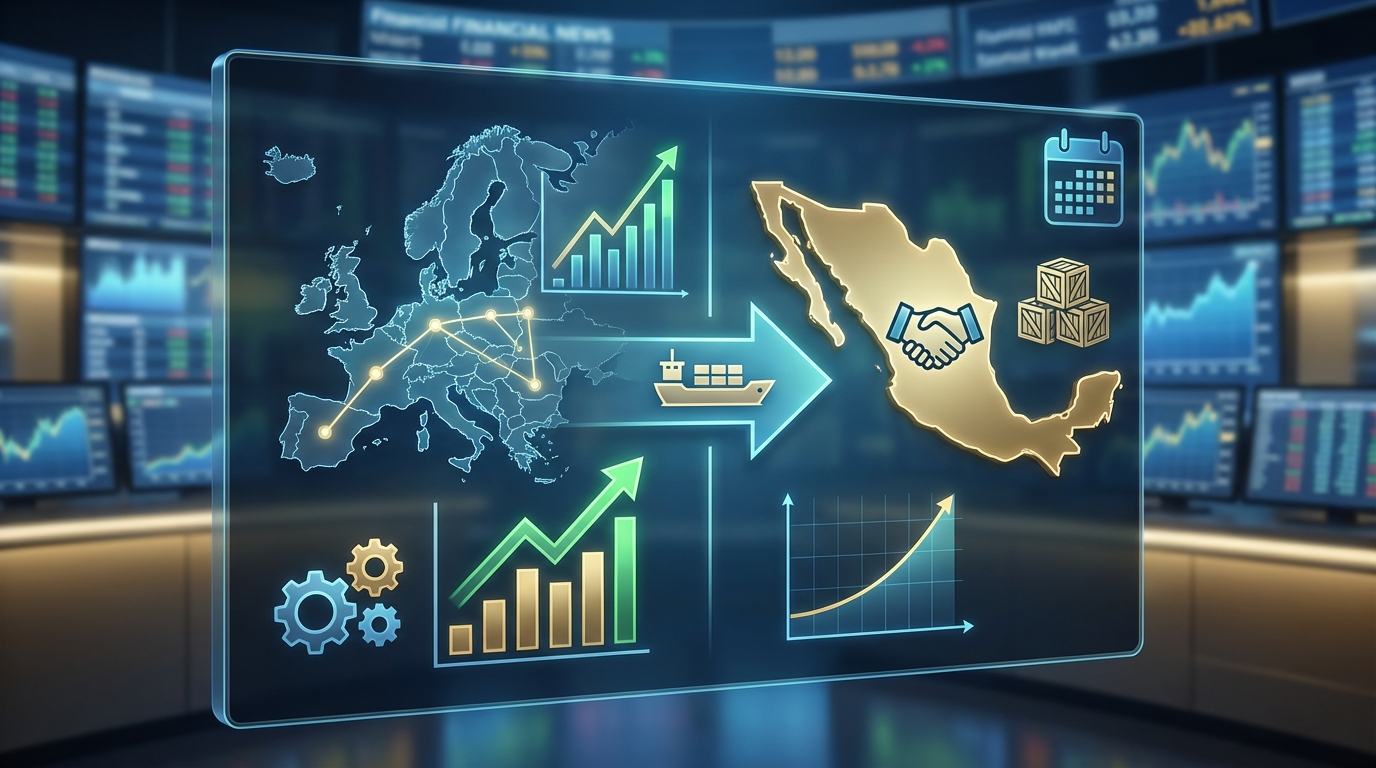 EFE publica temas económicos clave del 30 de enero de 2026 con repercusiones en el comercio México-Europa