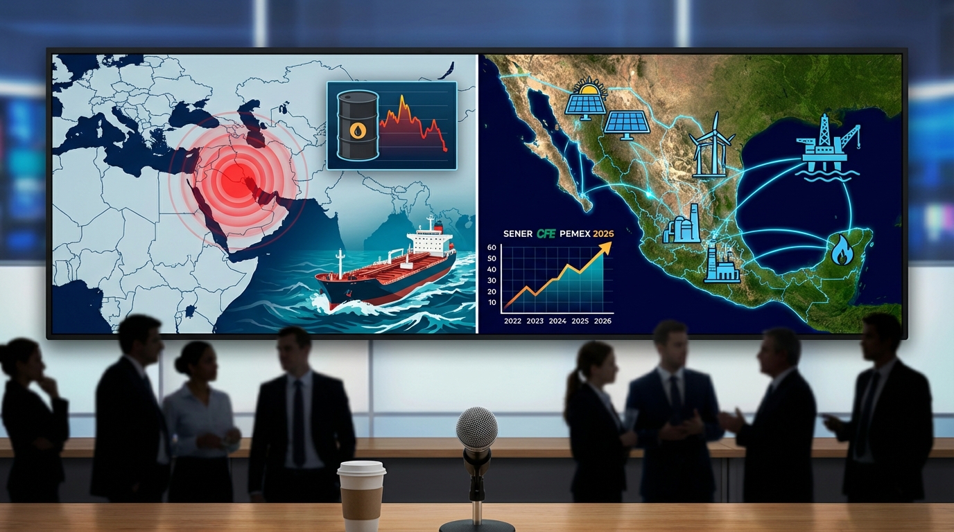 México activa planes energéticos ante riesgos globales en petróleo y GNL