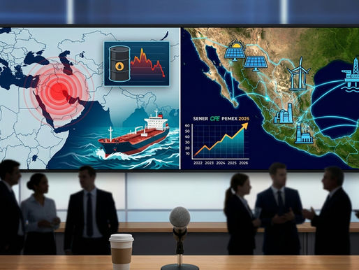 México activa planes energéticos ante riesgos globales en petróleo y GNL  