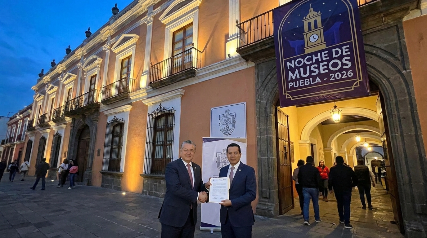 Puebla impulsará turismo cultural con 12 ediciones de Noche de Museos en 2026
