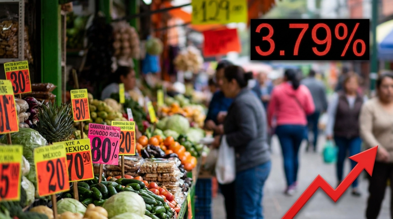 Inflación en México arranca 2026 con aceleración a 3.79% en enero