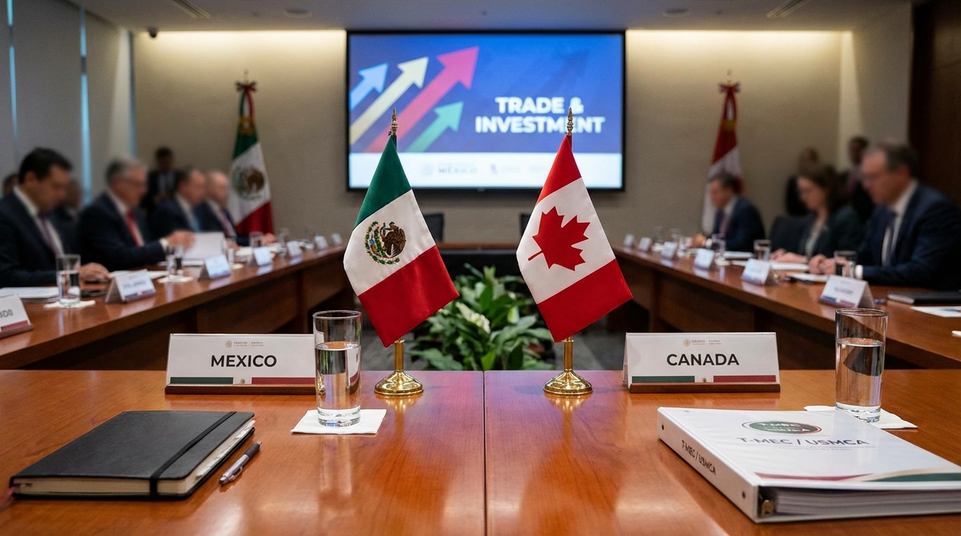 Sheinbaum se reúne con ministro canadiense para fortalecer inversión y comercio bilateral