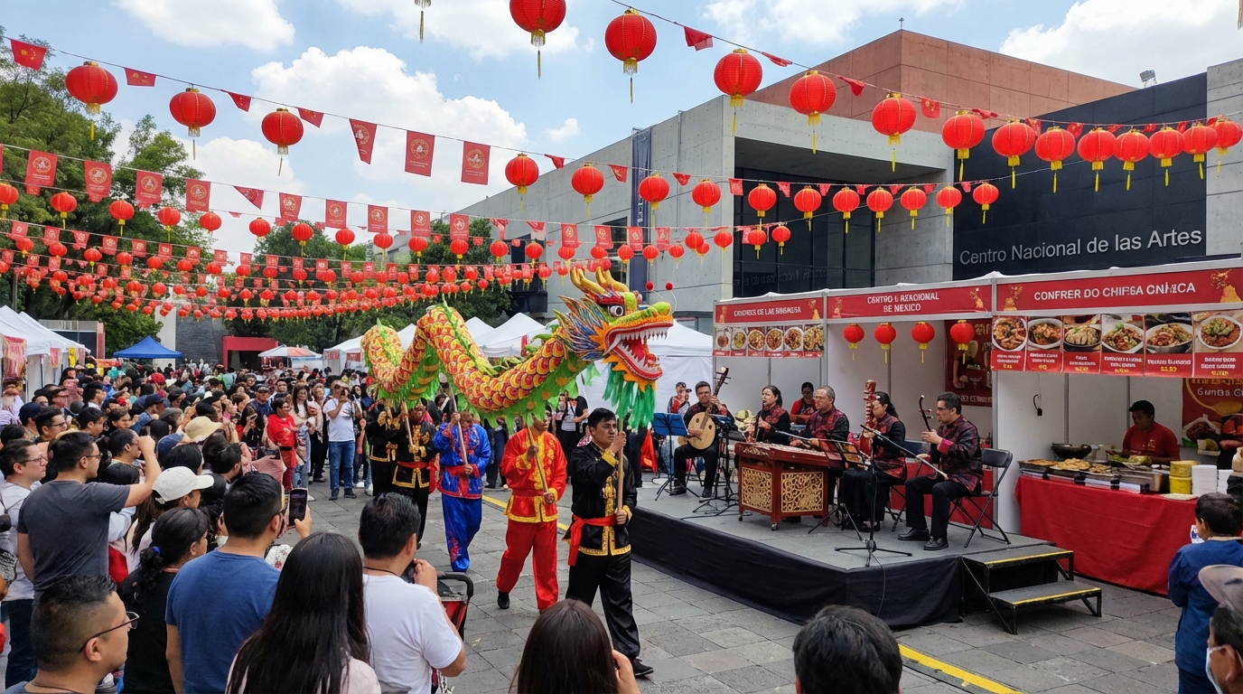 Festival del Año Nuevo Chino transforma el CENART en epicentro multicultural de la CDMX