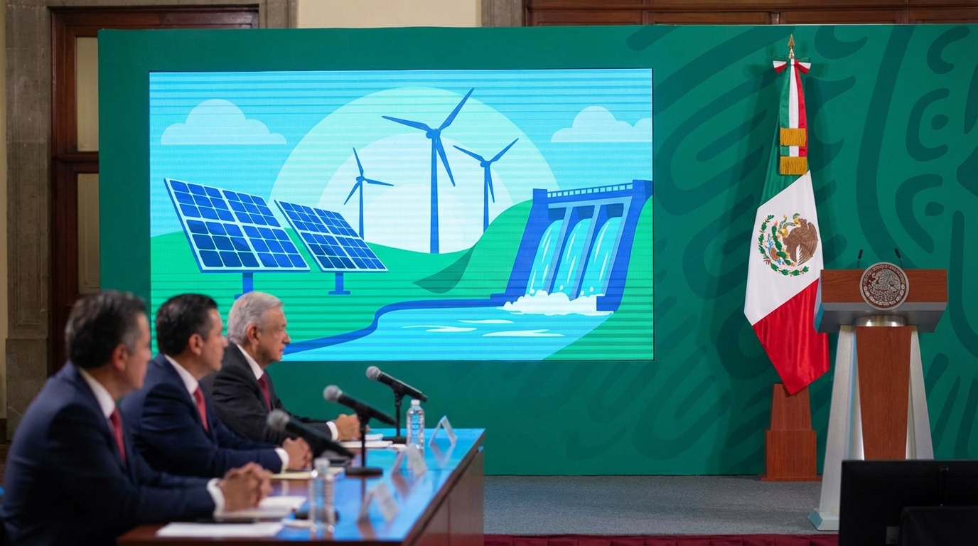 México presenta plan climático con meta de 50% de electricidad limpia para 2030
