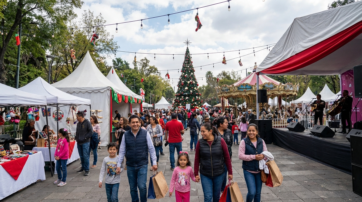 Feria Decembrina 2025 en CDMX ofrece actividades gratuitas para familias durante cuatro días