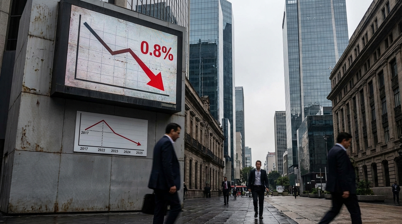 México acumula cuatro años consecutivos de desaceleración en su crecimiento económico