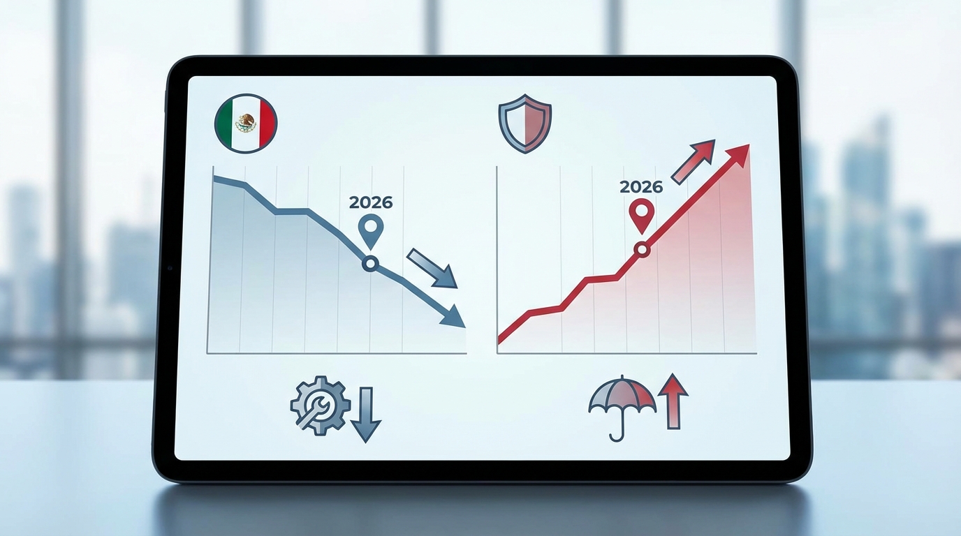 Mapfre prevé desaceleración del PIB mexicano a 1.2% en 2026, con oportunidades en seguros