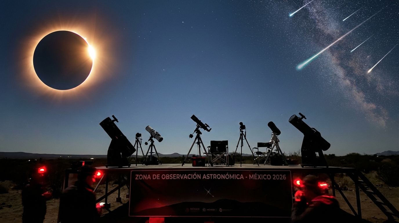 México se prepara para espectaculares eventos astronómicos en 2026