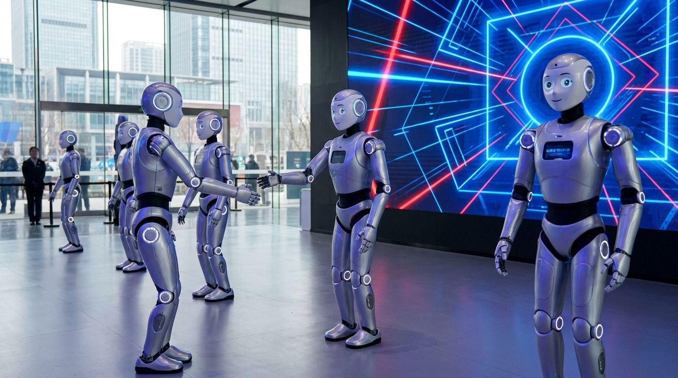 Robots humanoides chinos reciben a Friedrich Merz en Pekín con demostraciones avanzadas de IA