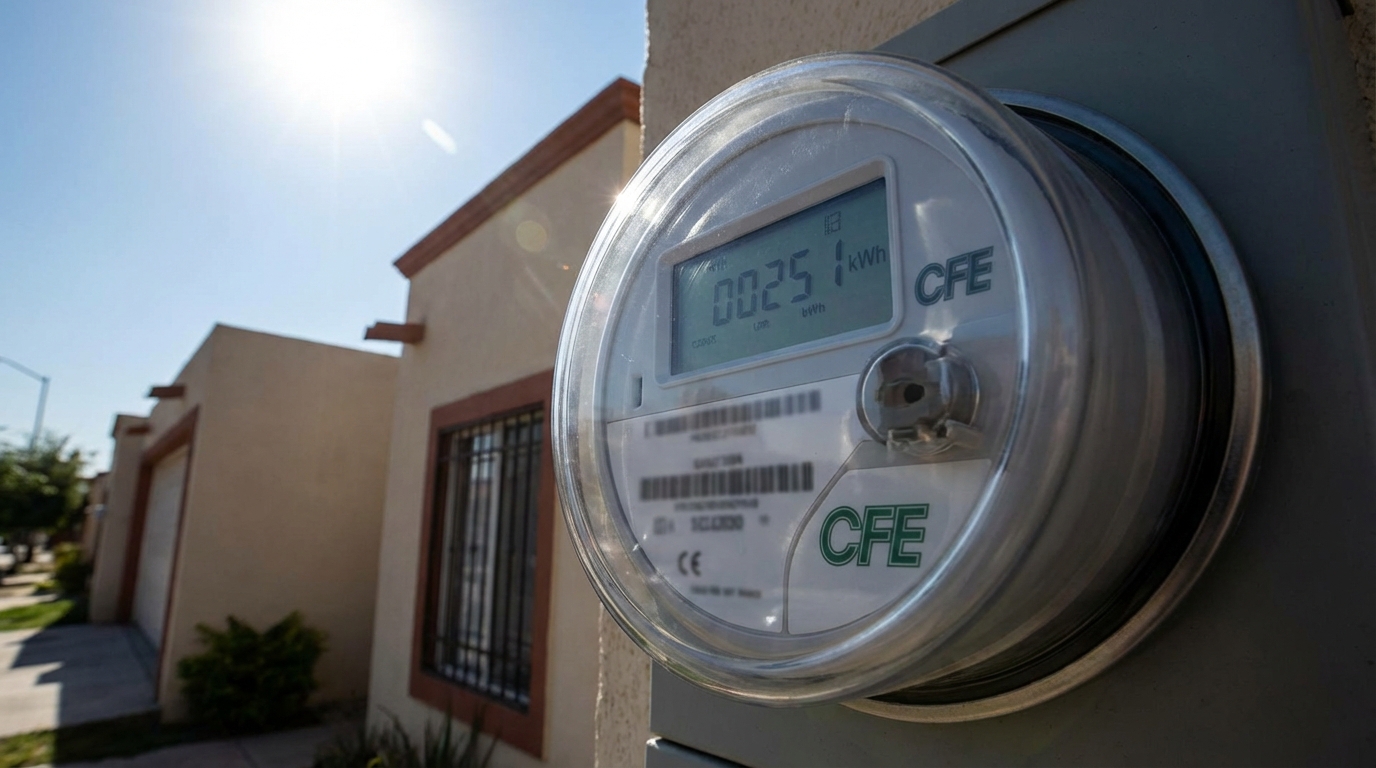 CFE confirma con nuevos medidores quiénes pagarán más en recibos de luz a partir de 2026