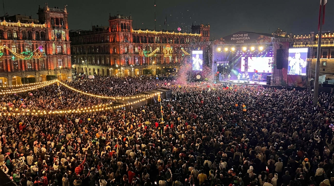 Noche de Primavera 2026 rompe récord con 170 mil asistentes en México