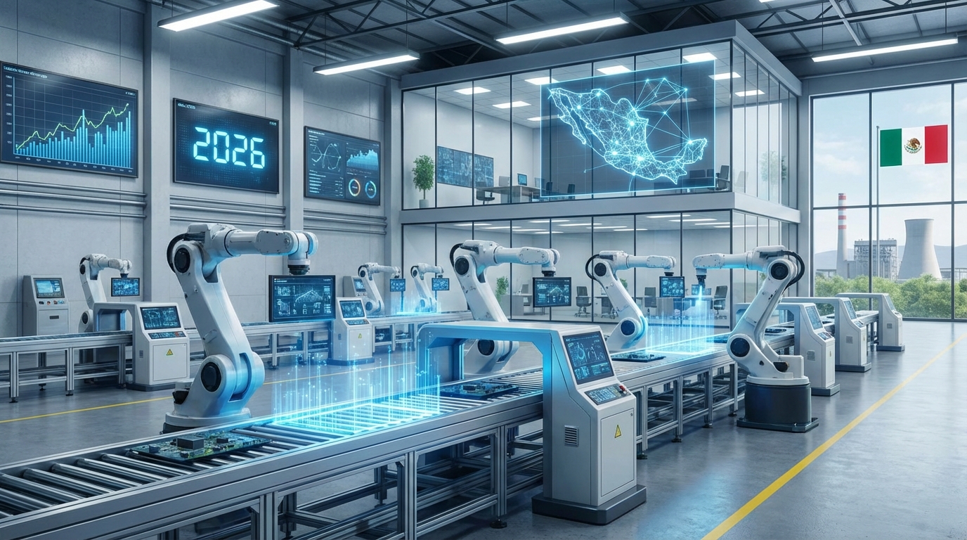 México fortalece ecosistema de Industria 4.0 hacia 2026 con IA, IIoT y automatización