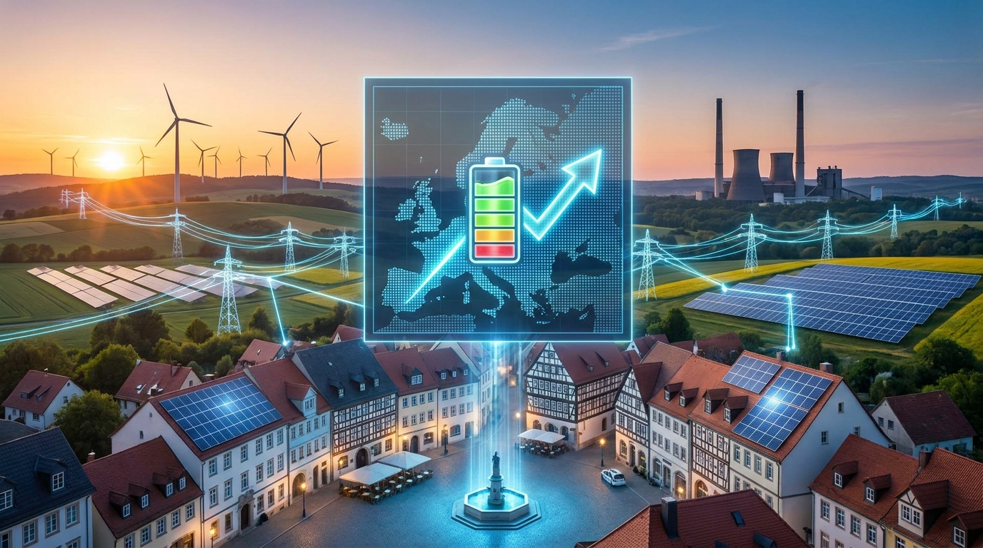 Europa alcanza hito energético: renovables cubren demanda total y desplazan a fósiles