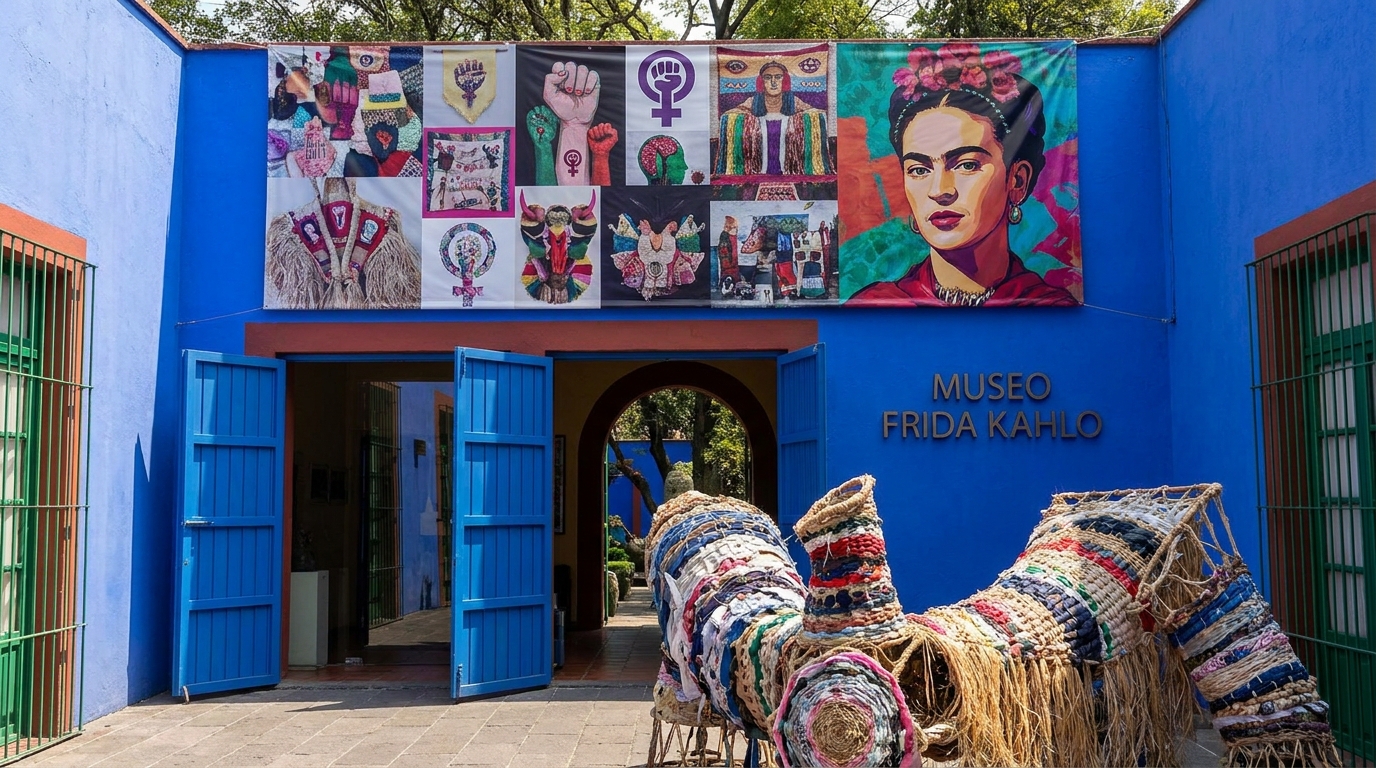 Reabre el Museo Frida Kahlo con muestra de arte contemporáneo feminista