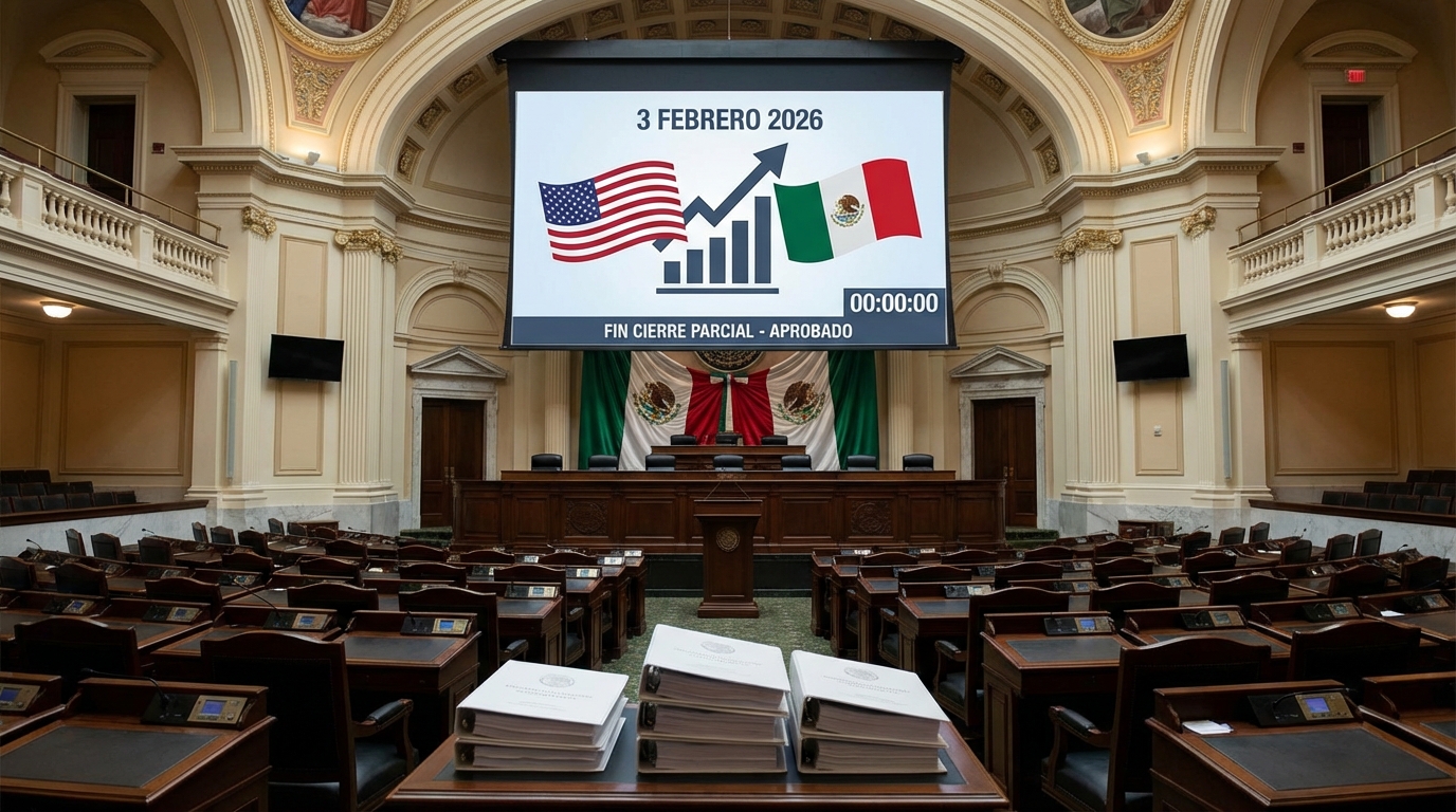 Cámara de EE.UU. aprueba fin al cierre parcial del gobierno y envía proyecto a Trump